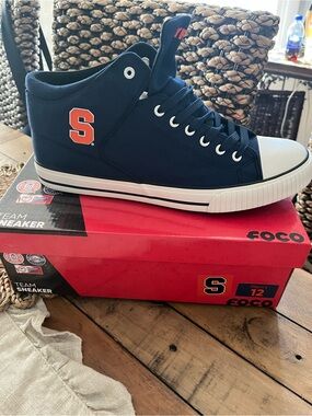 NWT Syracuse Navy Sneaker with Orange 12
